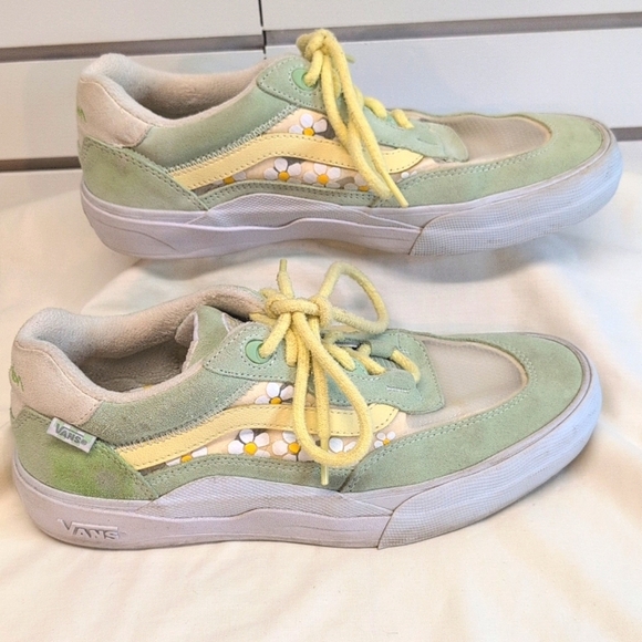 Vans Skate Wayvee Brighton Zeuner Pastel Green Skate Shoes Size Women's 10 - Picture 4 of 9